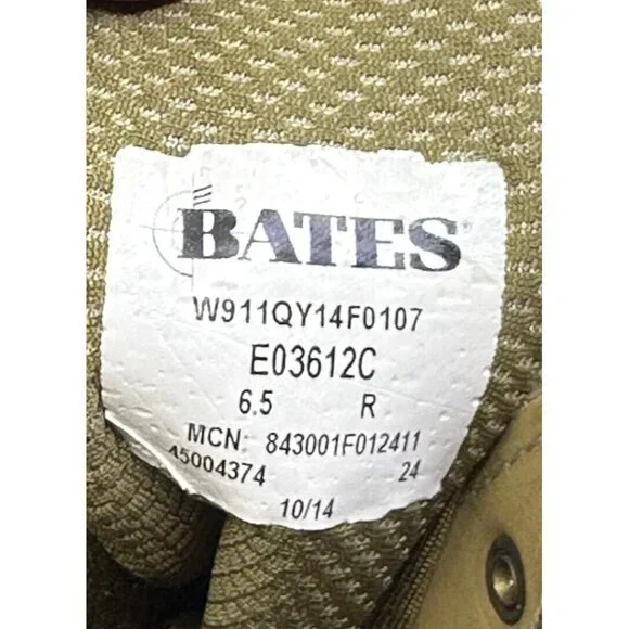 BATES Hot Weather Combat Hiker Boots9 US Military 6.5R E03612C 2014